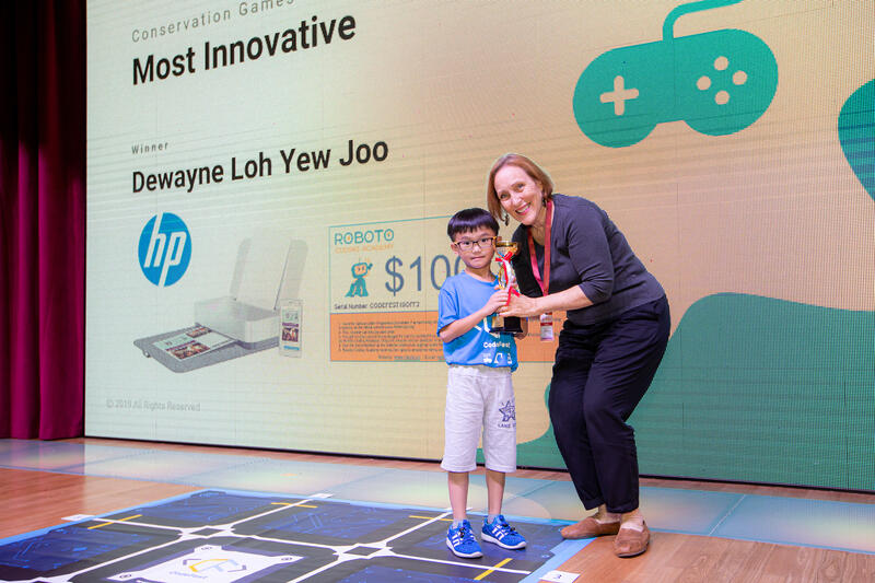 Most Innovative winner at CodeFest award ceremony