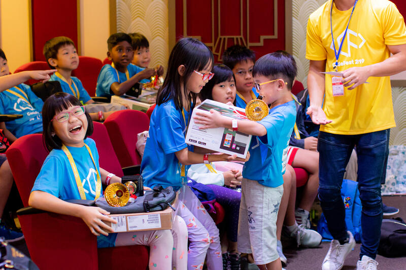 Young coders at CodeFest coding competition Singapore