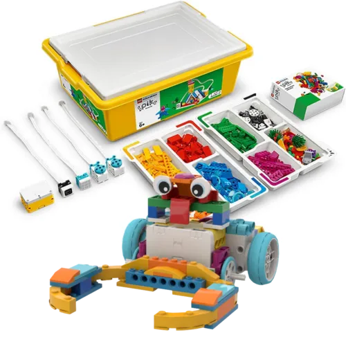 LEGO SPIKE Essential robotics kit with hub, motors, sensors and building elements