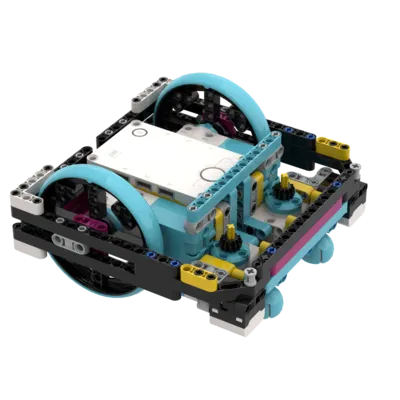 LEGO SPIKE Prime NRC robot with large wheels