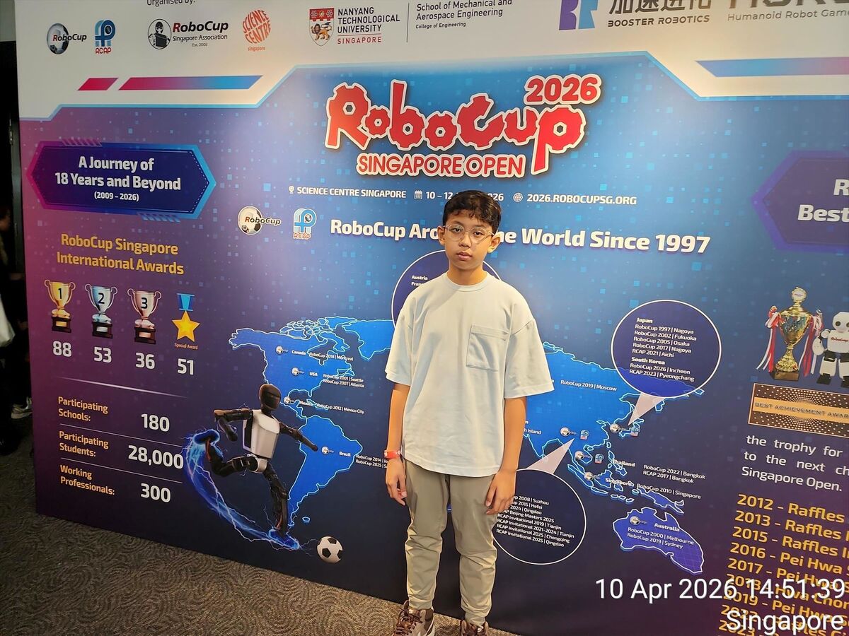 Student at RoboCup 2026 Singapore Open