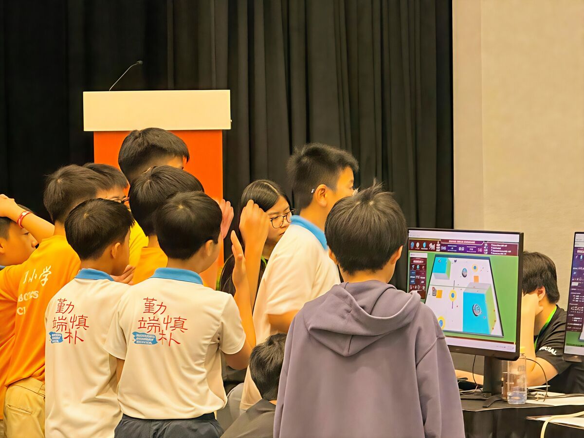 Teams competing at the CoSpace Rescue station