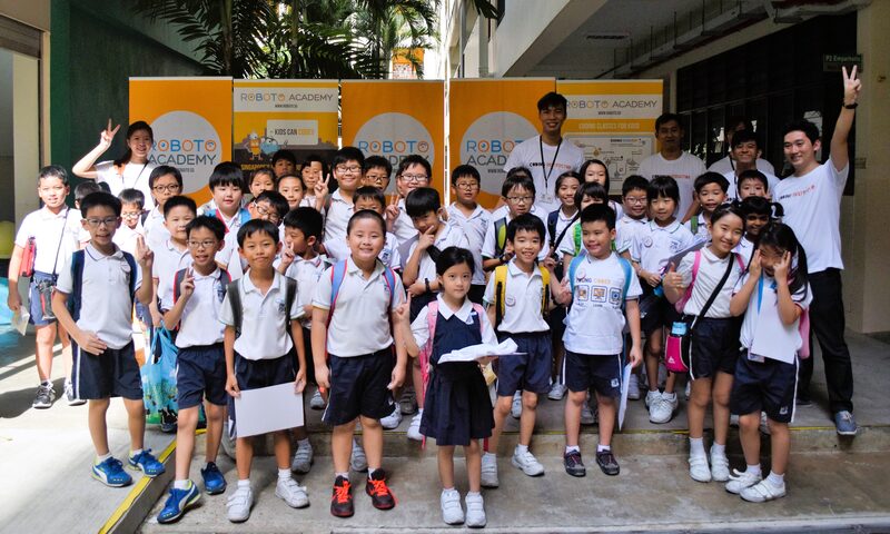 School coding class with Roboto Coding Academy