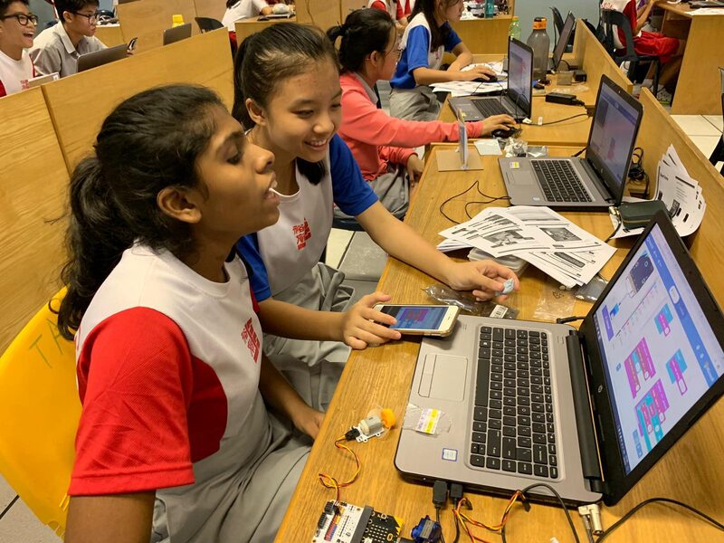Group of students at a Roboto school engagement