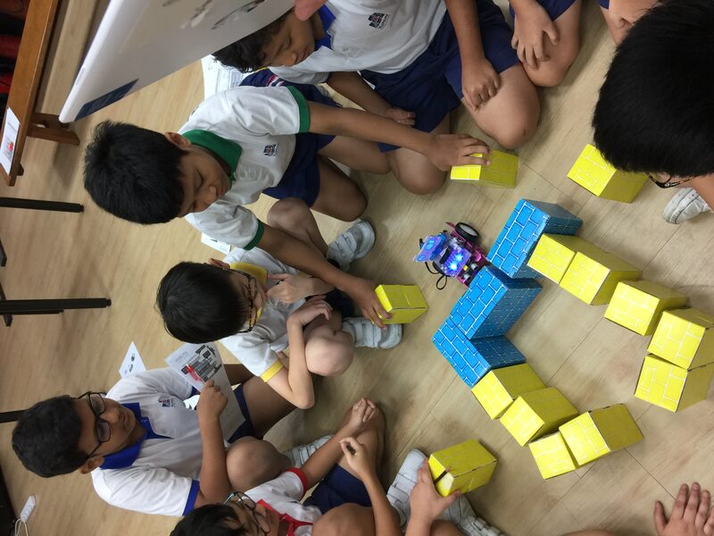 Students learning coding at a Singapore school